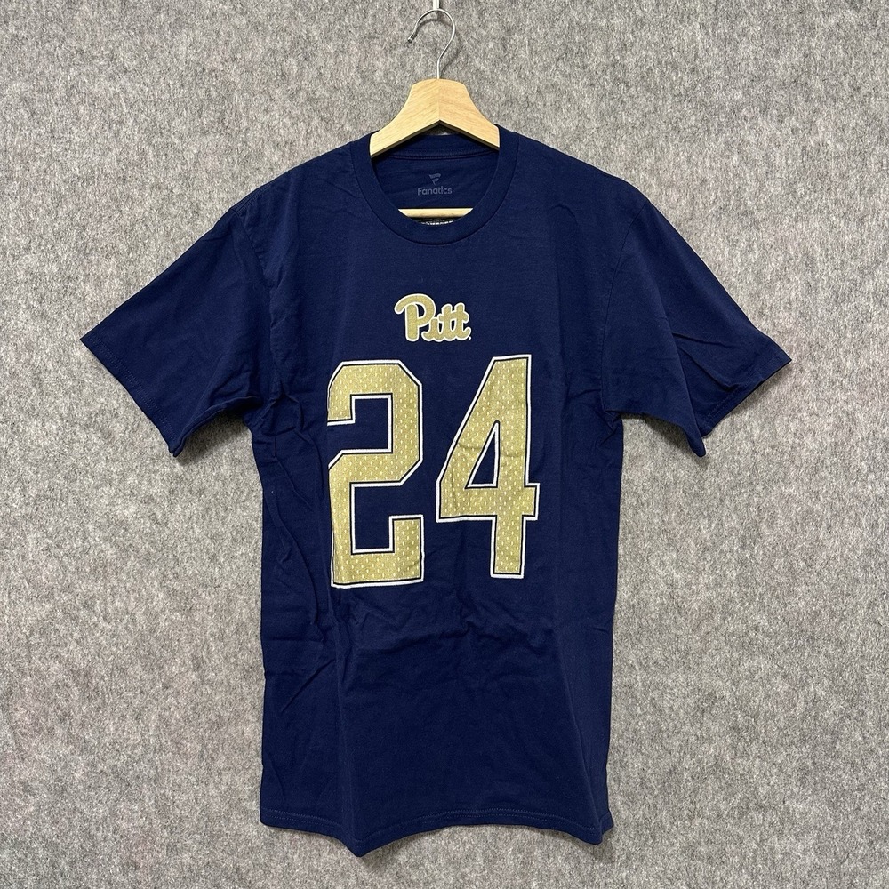 Pitt Panthers James Conner #24 Jersey T-Shirt Fanatics Navy M NCAA Football